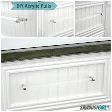 Shaped drawer pulls with glittering. Diy Acrylic Drawer Pulls Sawdust Girl