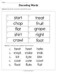 Find the download option for cvc words worksheets at the bottom of this article. Decoding Words Worksheet Have Fun Teaching