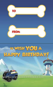 Birthday boxes free images labels paw patrol stickers top 100 toppers treat box. Paw Patrol Themed Birthday Cards Birthdays Kidspot