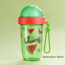 Fruit Pattern Dual Use Two Side Separate Water Bottle Piggoods