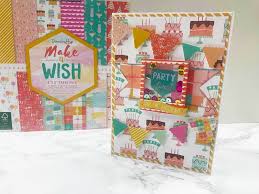 Next take a white gel pen and mark the edges of the cards on the tape. Make A Wish Shaker Frame And Bunting Card Making Frame Make A Wish