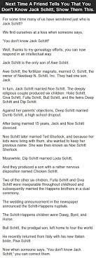 Next Time A Friend Tells You That You Don T Know Jack Schitt Show Them This You Don T Know Jack Funny Jokes