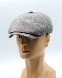 Men's Summer Linen Cap Best Newsboy Hat Grey