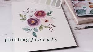 Scribble ink from dual brush pens 755, 856 and 346 onto the blending palette. Simple Step By Step Watercolor Flowers Youtube