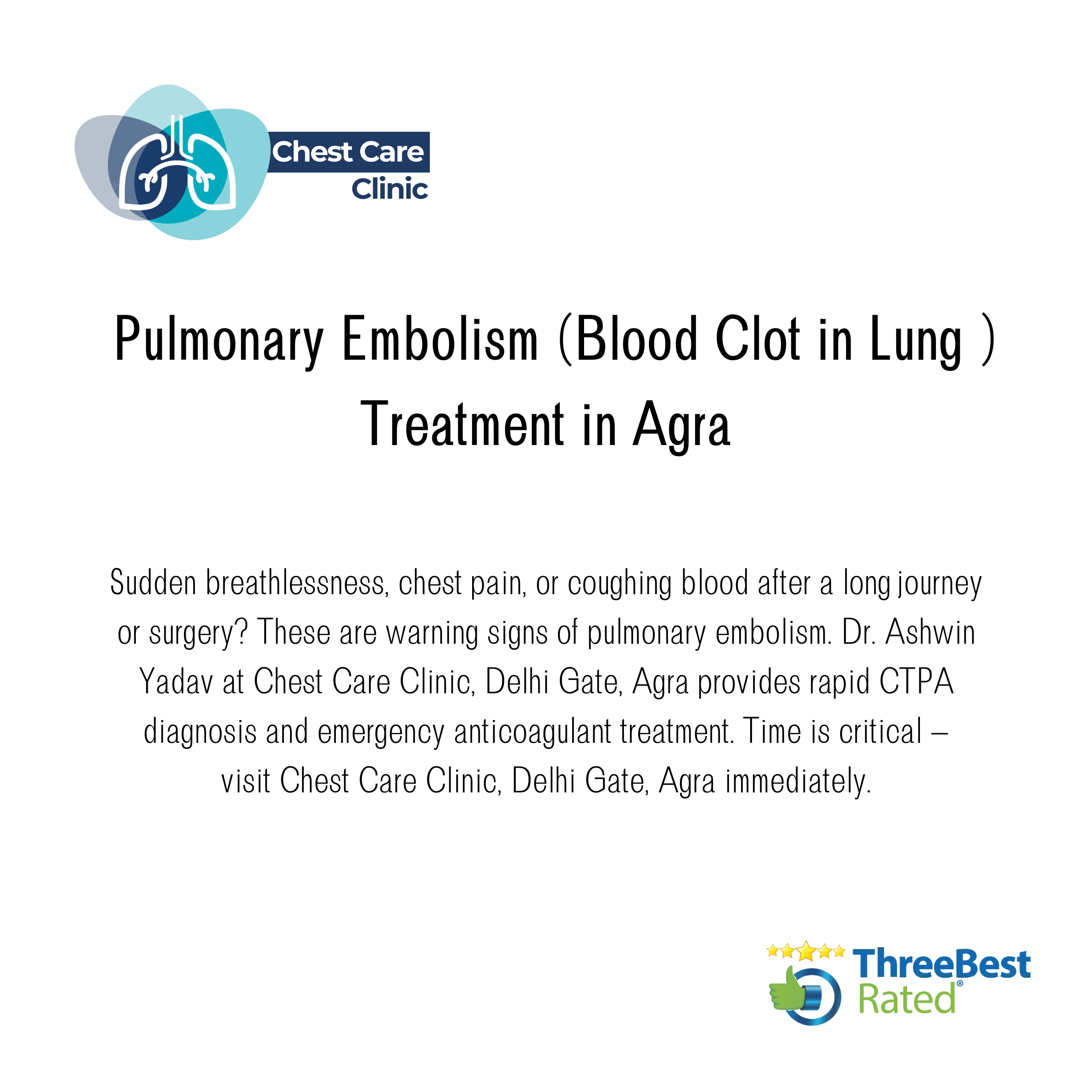 Pulmonary Embolism (Blood Clot in Lung) Treatment in Agra product image