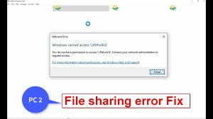 Windows Cannot Access Error On Windows 10 Network File Sharing Error Fix Youtube