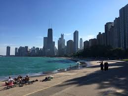 Chicago Lakefront Trail Downtown Chicago Skyline Lake Michigan Downtown Chicago Chicago Chicago Skyline