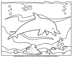 Free printable dolphin coloring pages for kids. Dolphin Colouring Sheets