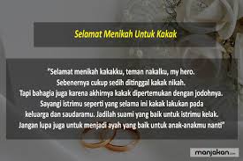 Terutama bagi yang belum memiliki pasangan hingga sekarang. Inspirasi Ucapan Selamat Menikah Terbaik