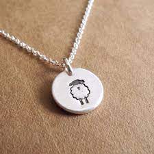 Teeny Tiny Lamb Necklace Teeny Tiny Sheep Necklace Fine Silver Sterling Silver Chain Made To Order In 2021 Sheep Fine Silver Tiny Necklace
