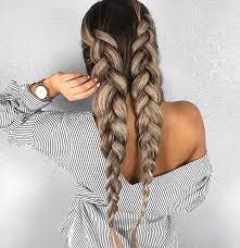 Voluminous Braids Are Ideal For Springtime Ashblonde Hairstyle Blondehair Haircolor Ash Blonde Hair Colour Hair Styles Long Hair Styles