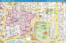 Tourist map of barcelona, spain. Barcelona Street Map