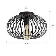 Maybe you would like to learn more about one of these? Modern Black Flush Mount Light Fixture Industrial Metal Cage Semi Flush Mount Ceiling Light For Hallway Living Room Kitchen Entryway Farmhouse Close To Ceiling Lights Tools Home Improvement One Acleaning Com