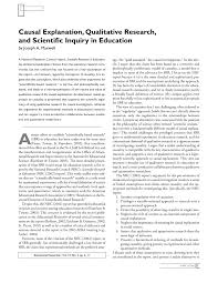 Pdf Causal Explanation Qualitative Research And Scientific Inquiry In Education