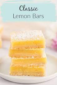 Delicious Lemon Bars Lemon Bars Easy Lemon Bars Recipe Lemon Dessert Recipes