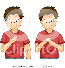 Hello, hello, what's your name? Clipart Of A Boy Saying My Name In Sign Language Royalty Free Vector Illustration By Bnp Design Studio 1529040