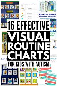 Visual Routine Chart For Kids With Autism 16 Ideas For