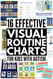 visual routine chart for kids with autism 16 ideas for