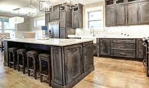 rustic shaker grey kitchen cabinets