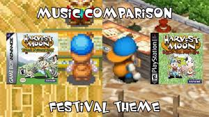 Social interactions are also a big part of harvest moon: Harvest Moon Friends Of Mineral Town Vs Back To Nature Festival Theme Music Comparison Youtube