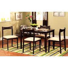 Product title dinner table set tempered glass dining table with 4pcs chairs dining room kitchen furniture average rating: Collections Walmart Com