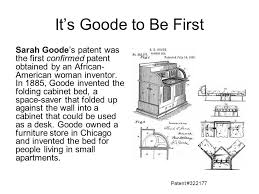 On july 14, 1885, sarah goode became the first african american woman to be granted a patent (#322177) by the u.s. Black American Inventors And Innovators Ppt Video Online Download