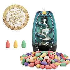 Here's a foolproof guide to burning incense sticks, different holders, and the type of scents to inspire relaxation alongside a breadth of moods. Buy Waterfall Incense Burner Ceramic Inscents Burner Set Backflow Incense Holder With 120 Incense Cones 1 Mat Incense Fountain For Home Office Aromatherapy Decor Online In Indonesia B091b2x46q