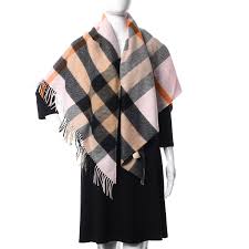 Buy burberry women's check bandana. Burberry Cashmere Check Bandana Scarf Camel Ash Rose 505029 Fashionphile
