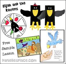 From what's in the bible?. Elijah And The Birds Sunday School Lesson Printable Craft Patterns