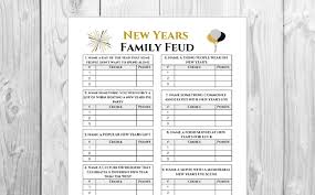 New Year S Family Feud Game Holiday Game Printable Family Games Printable Games Instant Download Newy Family Feud Game Family Feud Family Games Online