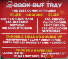 Cookout Restaurant I M Obsessed With The Grilled Chicken Sandwich No Mayo Tastes Like It Came Right Off My Grill Menu Restaurant Cookout Cookout Tray