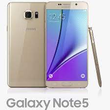 samsung galaxy note5 gold 3d model