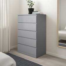 Ikea white chest of drawers used. Malm Chest Of 6 Drawers Grey Stained 80x123 Cm Ikea