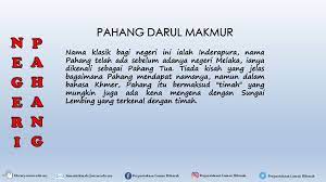 The description of asal usul lagu negeri. Asal Usul Negeri Negeri Di Malaysia Ppt Download