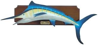 fish wall decor blue marlin tank