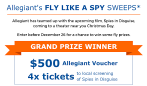 Buying an allegiant air gift on giftly is a great way to send money with a suggestion to use it at allegiant air.this combines the thoughtfulness of giving a gift card or gift certificate with the convenience and flexibility of gifting money. Win An Allegiant Air Voucher From 100 500 14 Winners