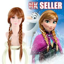 Accessorize your braids with flowers and barrettes for the ultimate princess look. Frozen New Kid Princess Anna Piece Elsa Wig G Braid Hair Ebay