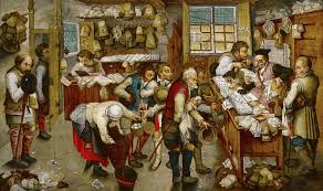 The Payment Of Tithe By Pieter Brueghel The Younger A Tax Collector S Office Is The Subject Of This Masterwor Painting Pieter Bruegel The Elder Old Master