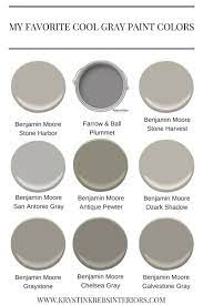 Maybe you would like to learn more about one of these? My Favorite Cool Gray Paint Colors Krystin Krebs Interiors