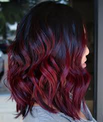 Glossy Black And Burgundy Hair Hair Dye Tips Wine Hair Burgundy Hair Dye