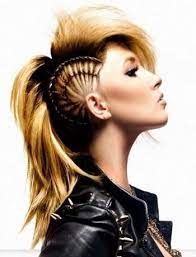 Rock Style Frisuren Fur Madchen Punk Glam Und Hard Optionen Sac Sac Ve Guzellik Sac Orguleri