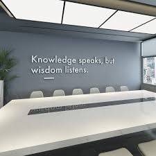 Wisdom Listens 3d Wall Art Office Decor Office Wall Art Etsy In 2020 Office Wall Design Corporate Office Decor Office Walls