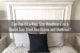 Most full size metal bed frames can adjust out to a queen… and some go down to a twin size. Can You Should You Put A King Mattress On A Queen Or Full Bed Frame Ready To Diy