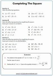 Completing The Square Worksheet Inspirational Pin On Kata Completing The Square Solving Quadratic Equations Math Worksheet