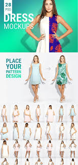 Dress Mockup Templates For Woman S Fashion 2018 Presentation 33 Psd Files Of Mockup With Real Studio Photos Mockup Free Psd Design Mockup Free Clothing Mockup