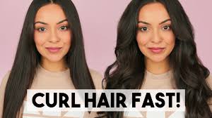 When it comes to my hair, i usually wear it in a ponytail, up in a top knot, or down and curled. How To Curl Long Hair Fast Trinaduhra Youtube
