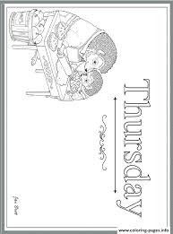 Home » educational coloring pages » days of the week coloring pages. Days Of The Week Thursday By Jan Brett Coloring Pages Printable