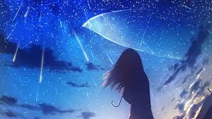 68 blue anime wallpapers images in full hd, 2k and 4k sizes. Wallpaper Anime Girl With Umbrella Anime Cartoon Umbrella Atmosphere Background Download Free Image