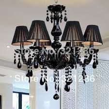 Kichler moderne 2 light 26.5 wide 1 tier led abstract drum chandelier. Modern Chandelier Brief Black Candle Crystal Chandelier Lamps Dining Room Light With Black Lamp Shades Factory Direct Sell Light Wall Lamp Lamp Baselight Prince Aliexpress