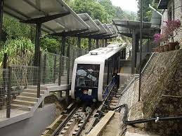 The new penang hill funicular train system was only ready in april 2011, a delay of half a year from the initial schedule. The Penang Hill Railway 2012 The Middle Station Part 2